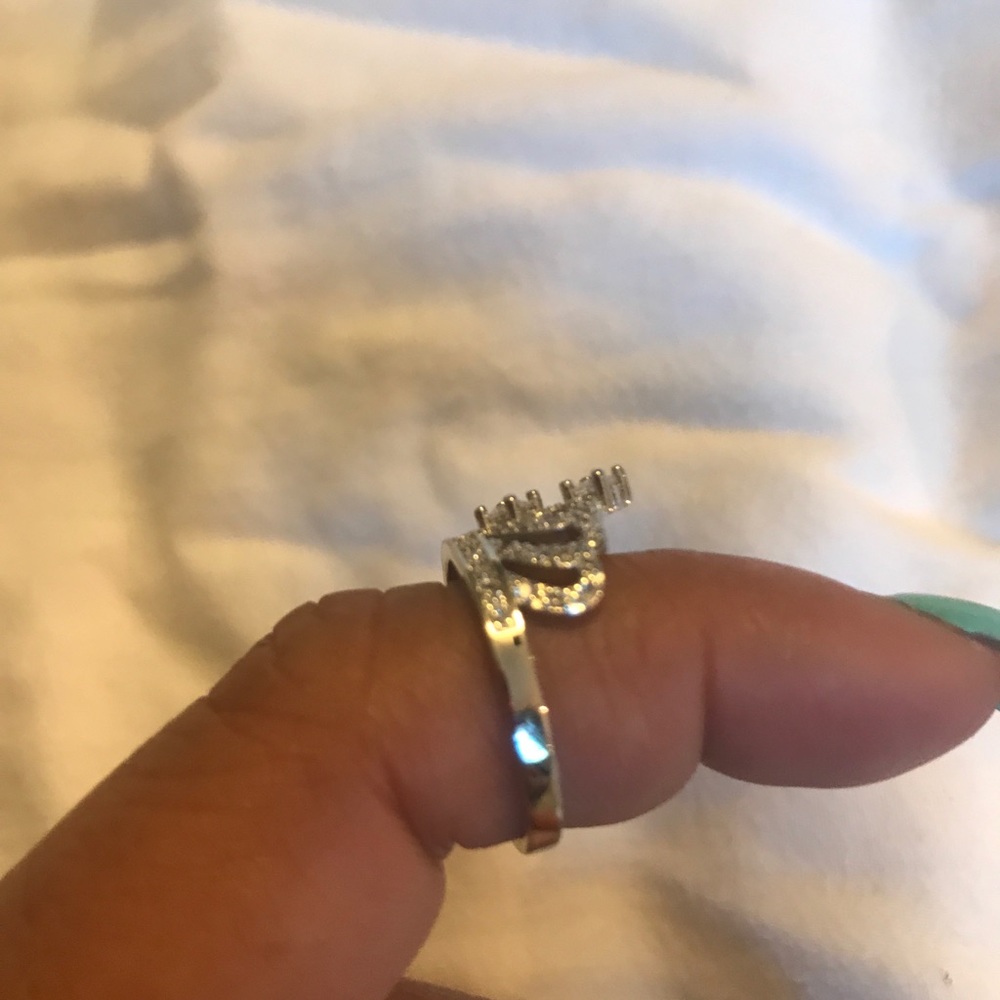 New .925 Silver with gem stone Princess/Queen ring - Picture 8 of 8